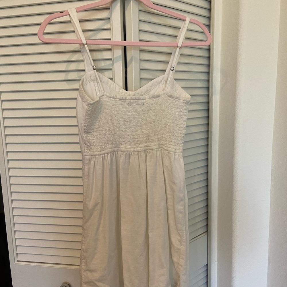 Abercrombie & Fitch White Linen Button Dress size XS summer dress - Picture 4 of 13